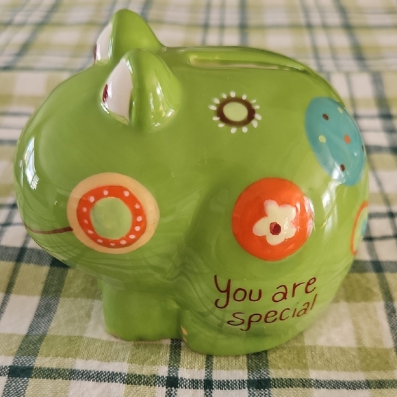 Green Frog Piggy Bank - Picture 2 of 6